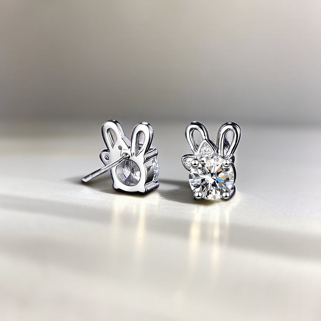 Round Cut Moissanite Classic Ring — 0.5ct, D-color, VVS1, 925 Sterling Silver