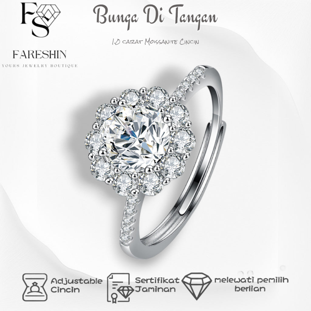 Round Cut Moissanite Classic Ring — 0.5ct, D-color, VVS1, 18K Gold Vermeil