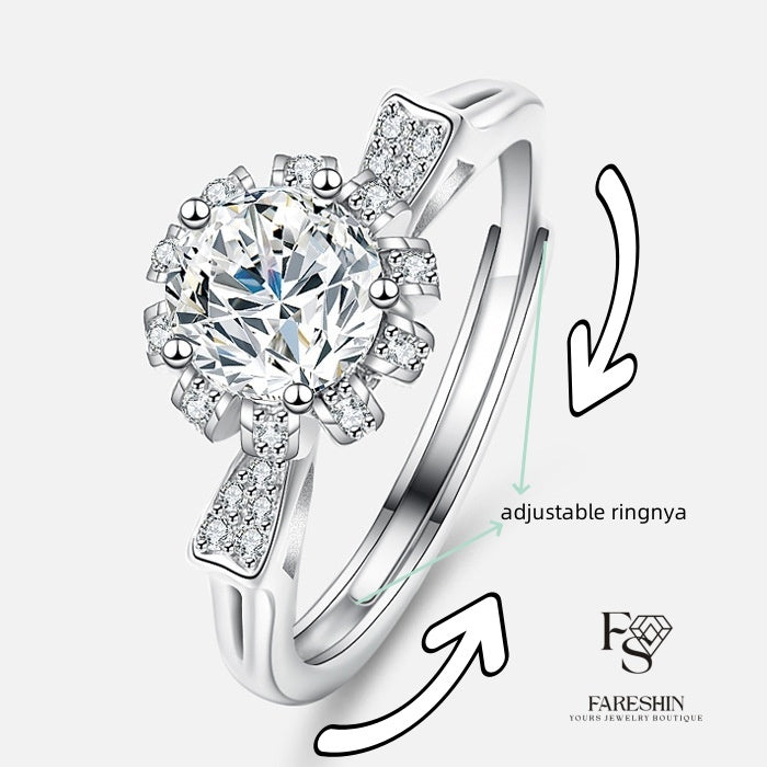 Round Cut Moissanite Classic Ring — 0.5ct, D-color, VVS1, 18K Gold Vermeil