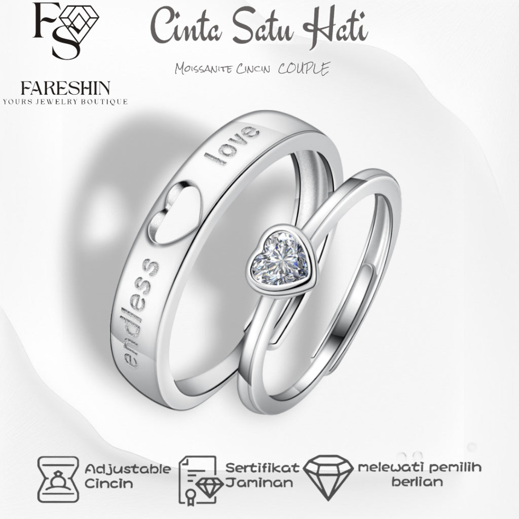 Round Cut Moissanite Heart Ring — 0.5ct, D-color, VVS1, 18K Gold Vermeil