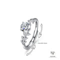 Round Cut Moissanite Classic Ring — 0.5ct, D-color, VVS1, 18K Gold Vermeil