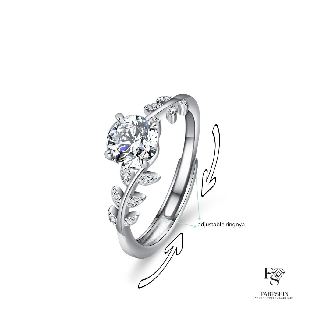 Round Cut Moissanite Classic Ring — 0.5ct, D-color, VVS1, 18K Gold Vermeil