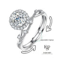 Round Cut Moissanite Classic Ring — 0.5ct, D-color, VVS1, 18K Gold Vermeil