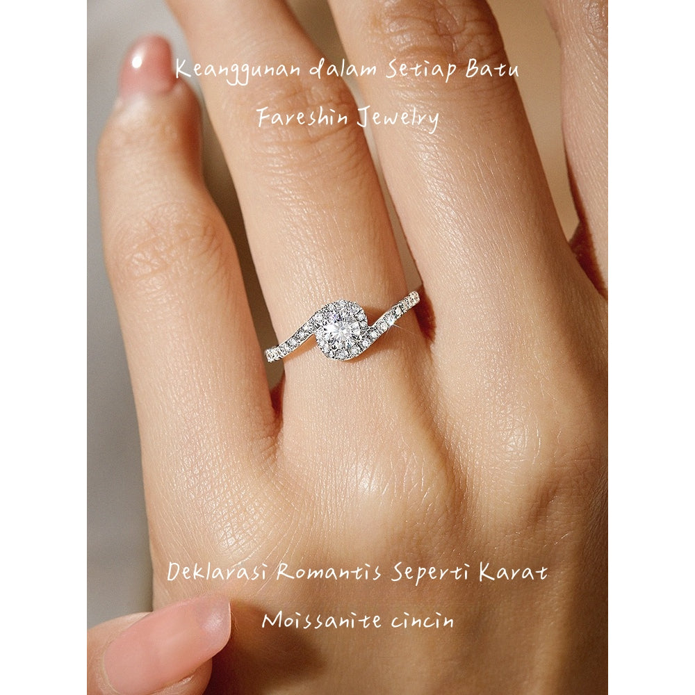 Round Cut Moissanite Classic Ring — 0.5ct, D-color, VVS1, 18K Gold Vermeil