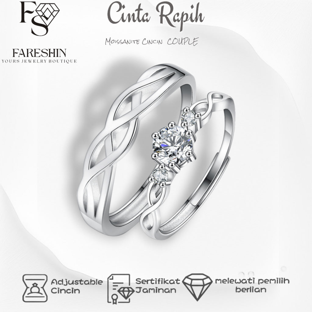 Round Cut Moissanite Heart Ring — 0.5ct, D-color, VVS1, 18K Gold Vermeil
