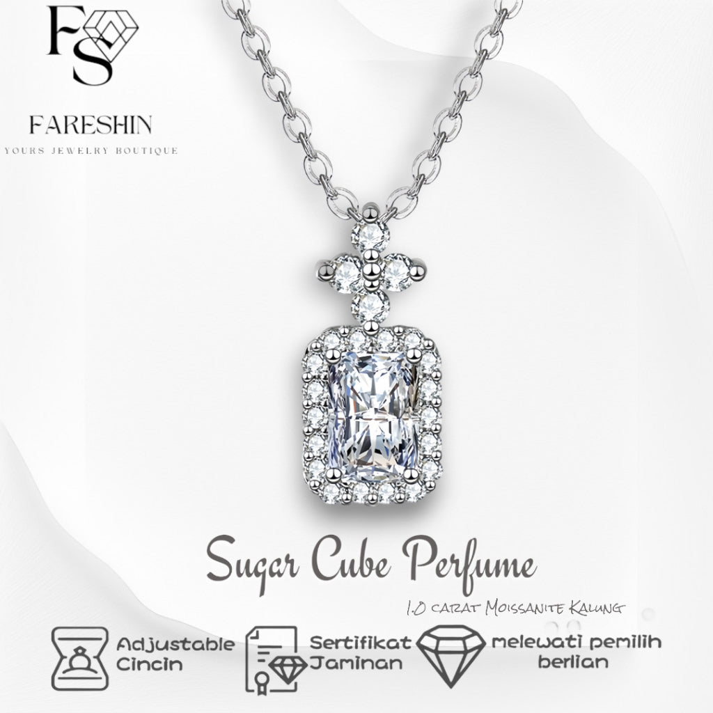 Round Cut Moissanite Classic Necklace — 0.5ct, D-color, VVS1, 925 Sterling Silver