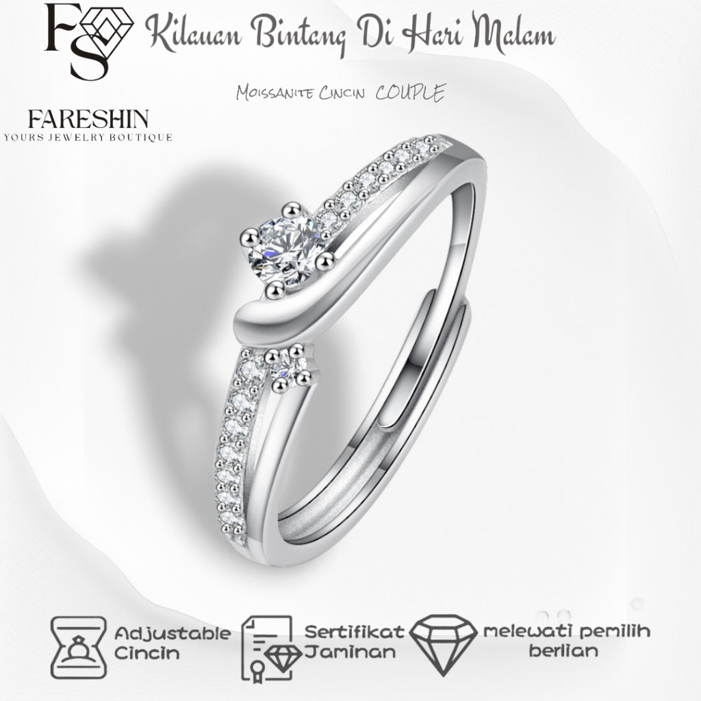 Round Cut Moissanite Classic Ring — 0.5ct, D-color, VVS1, 18K Gold Vermeil