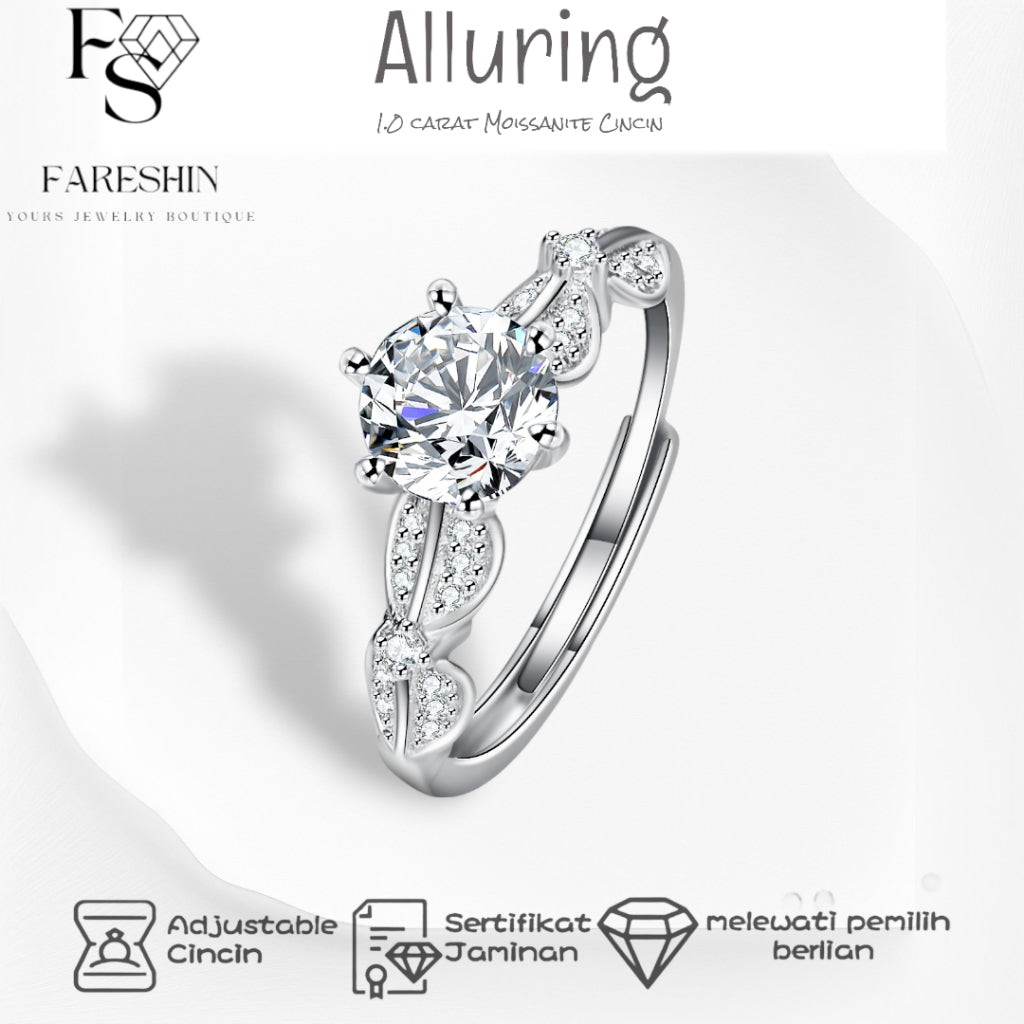 Round Cut Moissanite Classic Ring — 1.0ct, D-color, VVS1, 18K Gold Vermeil