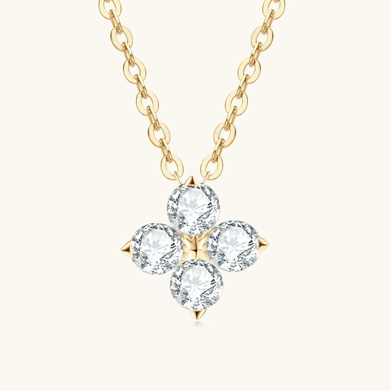 Fareshin Round Cut Star - 4Ct, D Color, Vvs1, Moissanite Ring - 0.4ct / 18K Gold Vermeil - additional product view | FARESHIN