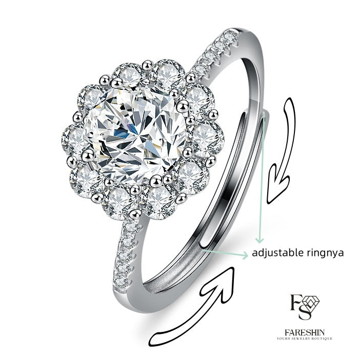 Round Cut Moissanite Classic Ring — 0.5ct, D-color, VVS1, 18K Gold Vermeil