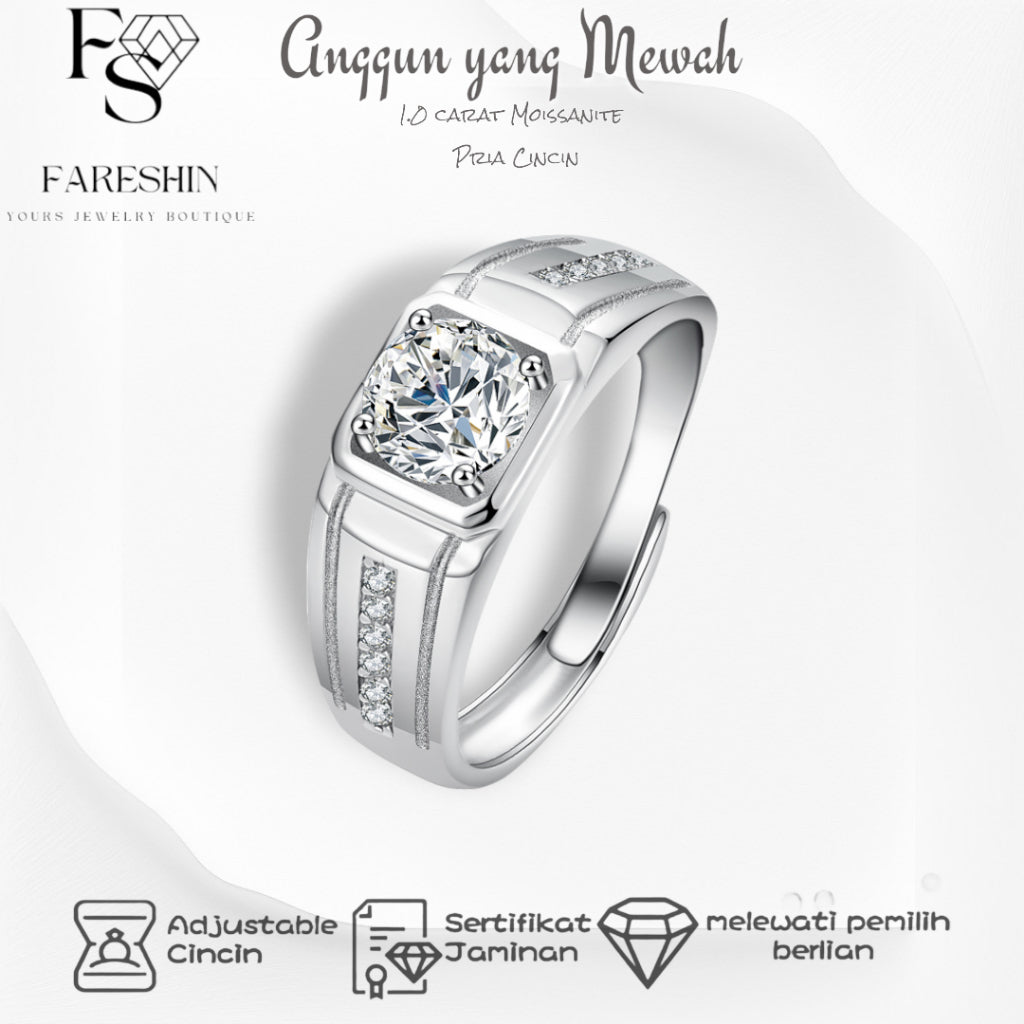 Round Cut Moissanite Classic Ring — 0.5ct, D-color, VVS1, 18K Gold Vermeil