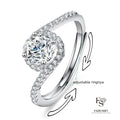 Round Cut Moissanite Classic Ring — 0.5ct, D-color, VVS1, 18K Gold Vermeil
