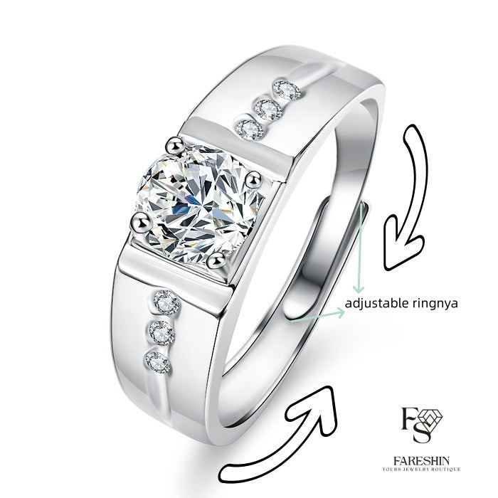 Round Cut Moissanite Classic Ring — 0.5ct, D-color, VVS1, 18K Gold Vermeil