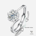 Round Cut Moissanite Classic Ring — 0.5ct, D-color, VVS1, 18K Gold Vermeil