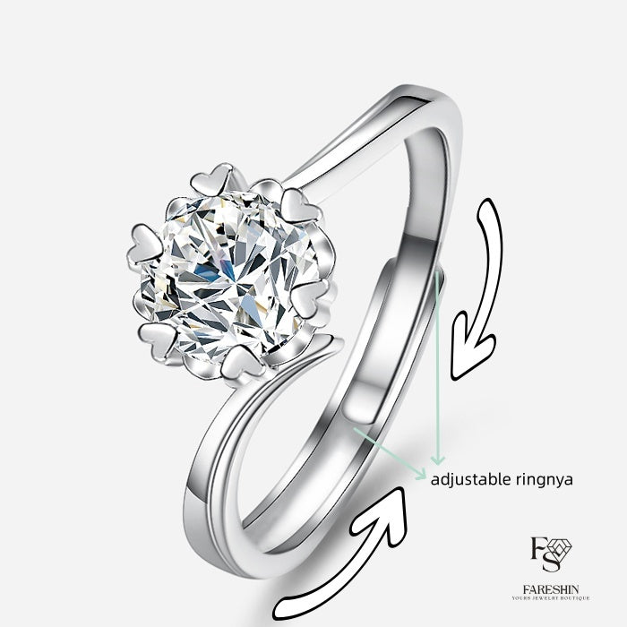 Round Cut Moissanite Classic Ring — 0.5ct, D-color, VVS1, 18K Gold Vermeil