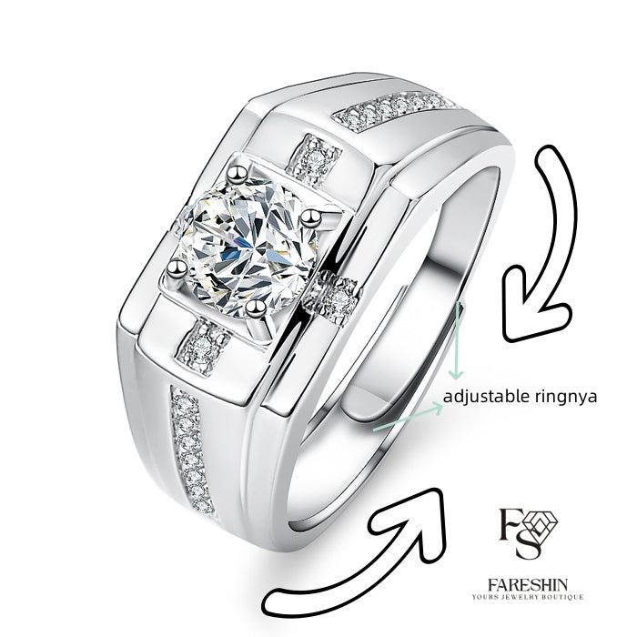 Round Cut Moissanite Classic Ring — 0.5ct, D-color, VVS1, 18K Gold Vermeil