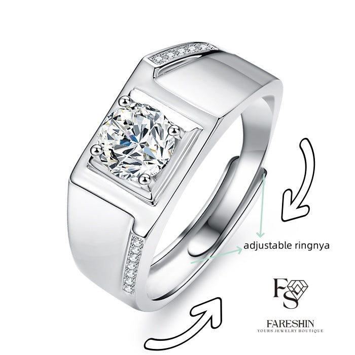 Round Cut Moissanite Classic Ring — 0.5ct, D-color, VVS1, 18K Gold Vermeil