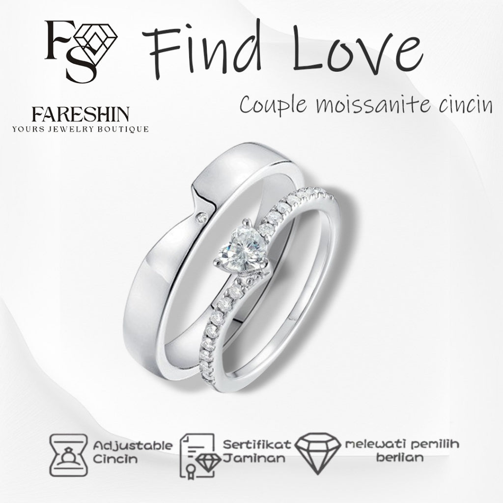 Round Cut Moissanite Heart Ring — 0.5ct, D-color, VVS1, 18K Gold Vermeil