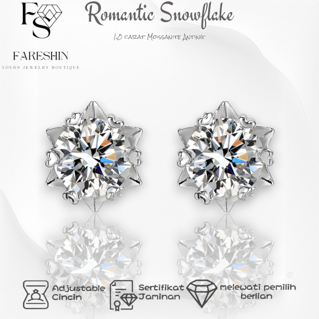Round Cut Moissanite Classic Ring — 0.5ct, D-color, VVS1, 925 Sterling Silver