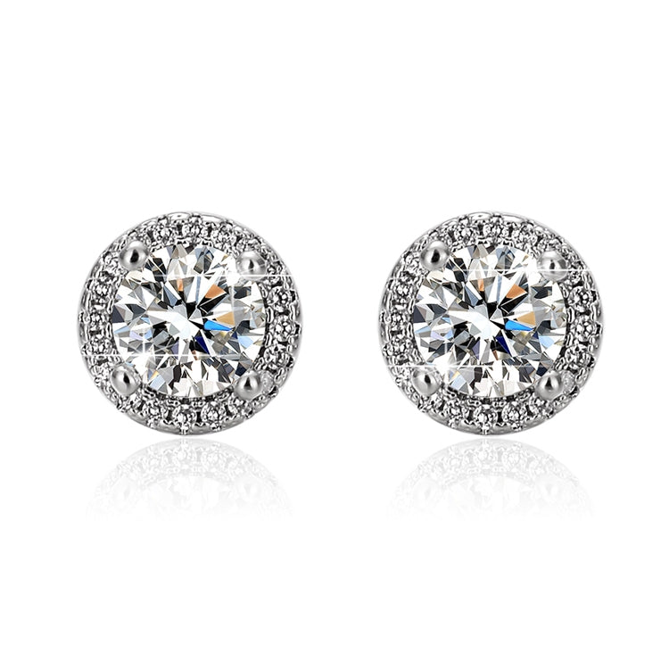 Round Cut Moissanite Star Ring — 0.5ct, D-color, VVS1, 925 Sterling Silver