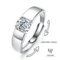 Round Cut Moissanite Classic Ring — 0.5ct, D-color, VVS1, 18K Gold Vermeil