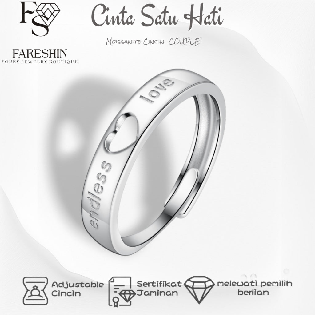 Round Cut Moissanite Heart Ring — 0.5ct, D-color, VVS1, 18K Gold Vermeil