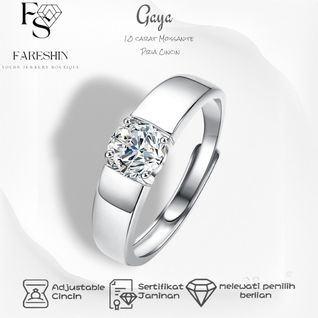 Round Cut Moissanite Classic Ring — 0.5ct, D-color, VVS1, 18K Gold Vermeil