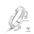 Round Cut Moissanite Heart Ring — 0.5ct, D-color, VVS1, 18K Gold Vermeil