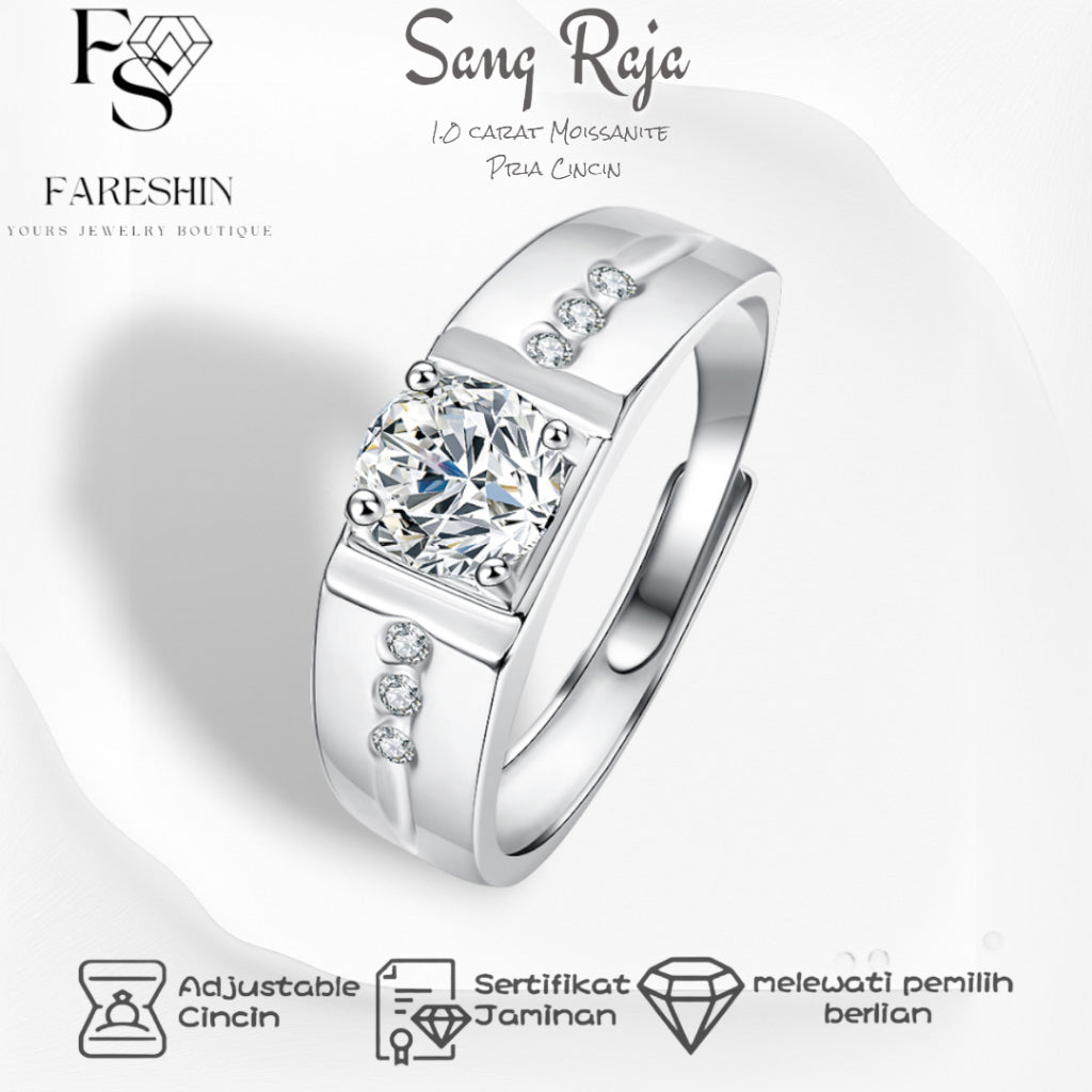 Round Cut Moissanite Classic Ring — 0.5ct, D-color, VVS1, 18K Gold Vermeil