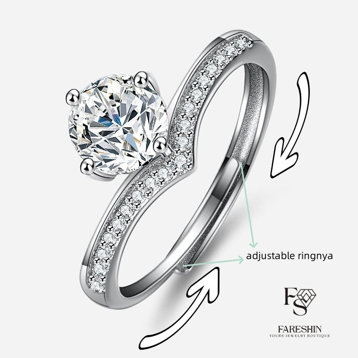 Round Cut Moissanite Classic Ring — 0.5ct, D-color, VVS1, 18K Gold Vermeil