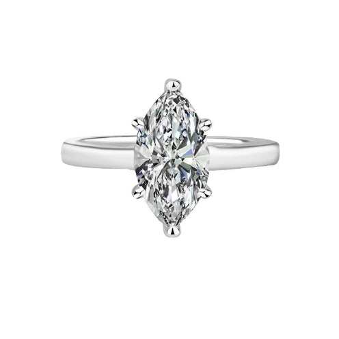 Round Cut Moissanite Classic Necklace — 0.5ct, D-color, VVS1, 925 Sterling Silver