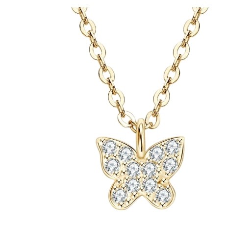 Round Cut Moissanite Classic Necklace — 0.5ct, D-color, VVS1, 925 Sterling Silver