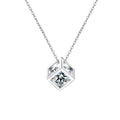 Round Cut Moissanite Classic Necklace — 0.5ct, D-color, VVS1, 925 Sterling Silver