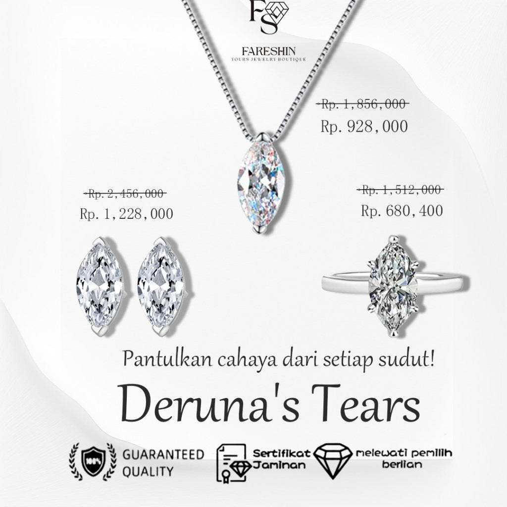Round Cut Moissanite Classic Necklace — 0.5ct, D-color, VVS1, 925 Sterling Silver