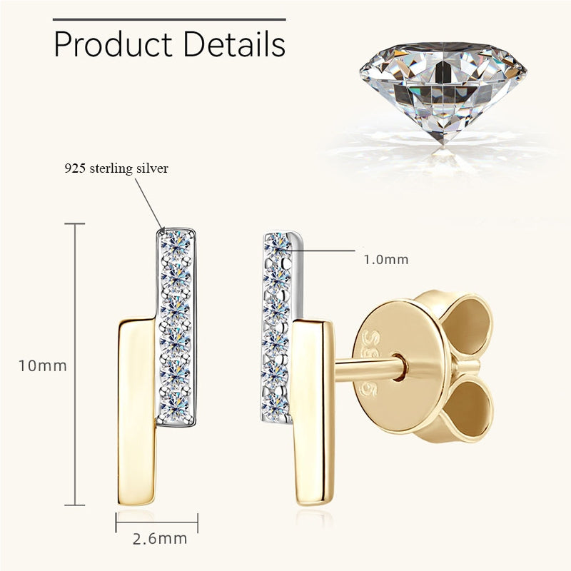 Round Cut Moissanite Star Ring — 0.5ct, D-color, VVS1, 925 Sterling Silver