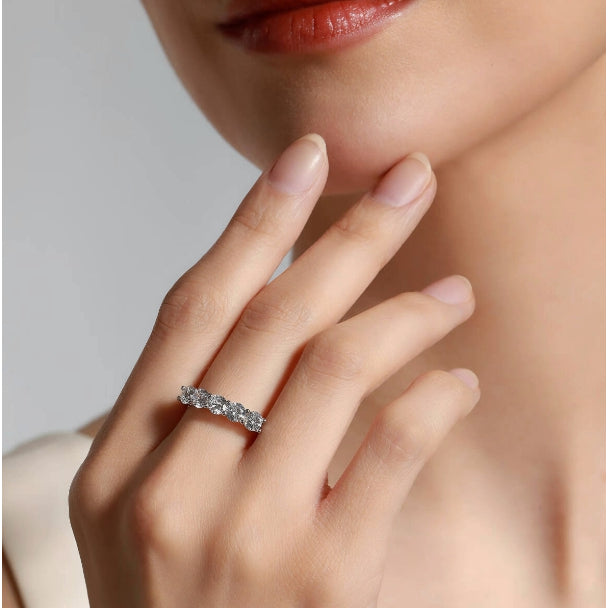 Round Cut Moissanite Classic Ring — 0.5ct, D-color, VVS1, 18K Gold Vermeil