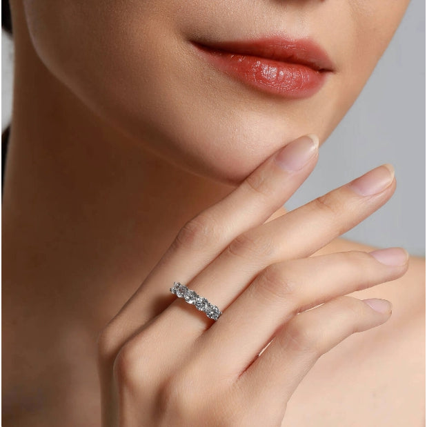 Round Cut Moissanite Classic Ring — 0.5ct, D-color, VVS1, 18K Gold Vermeil