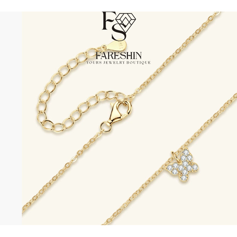 Round Cut Moissanite Classic Necklace — 0.5ct, D-color, VVS1, 925 Sterling Silver