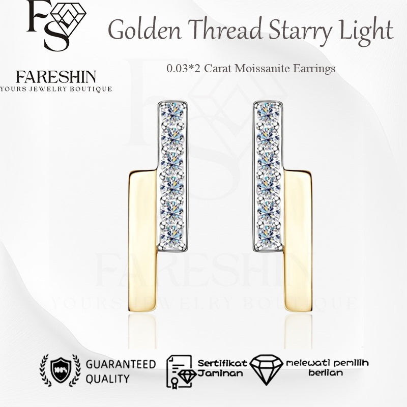 Round Cut Moissanite Star Ring — 0.5ct, D-color, VVS1, 925 Sterling Silver