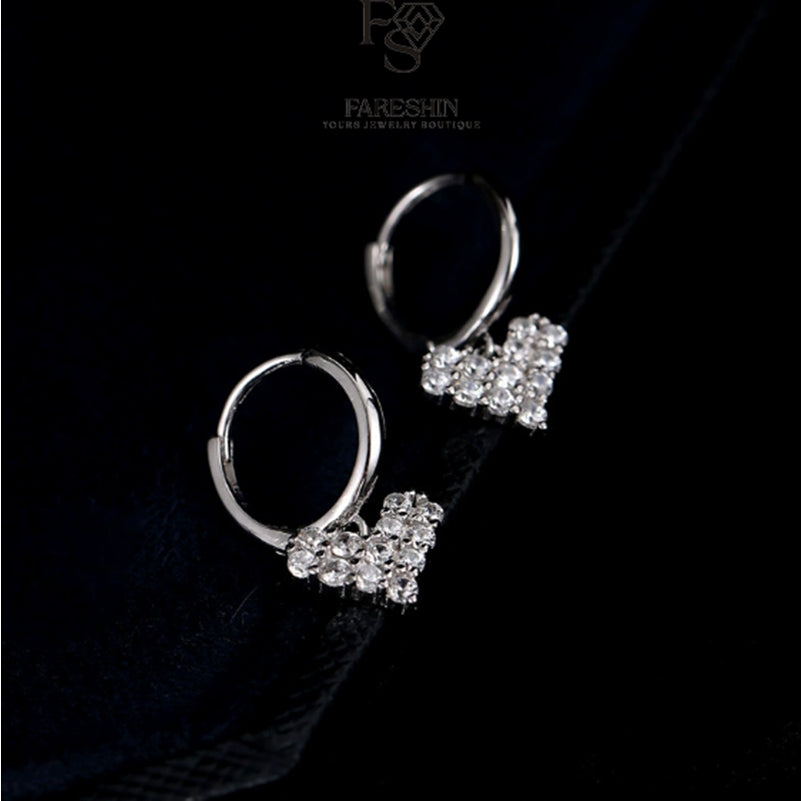 Round Cut Moissanite Heart Ring — 0.5ct, D-color, VVS1, 925 Sterling Silver