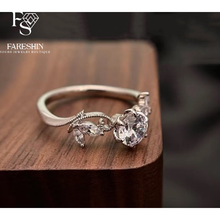 Round Cut Moissanite Classic Ring — 0.5ct, D-color, VVS1, 18K Gold Vermeil