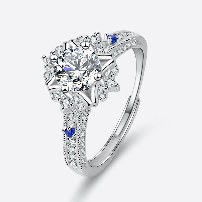 Round Cut Moissanite Classic Ring — 0.5ct, D-color, VVS1, 18K Gold Vermeil