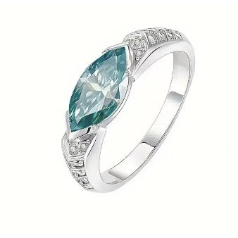 Fareshin Round Cut Classic - 1.0Ct, D Color, Vvs1, Moissanite Ring - 1.0ct / 18K Gold Vermeil - additional product view | FARESHIN