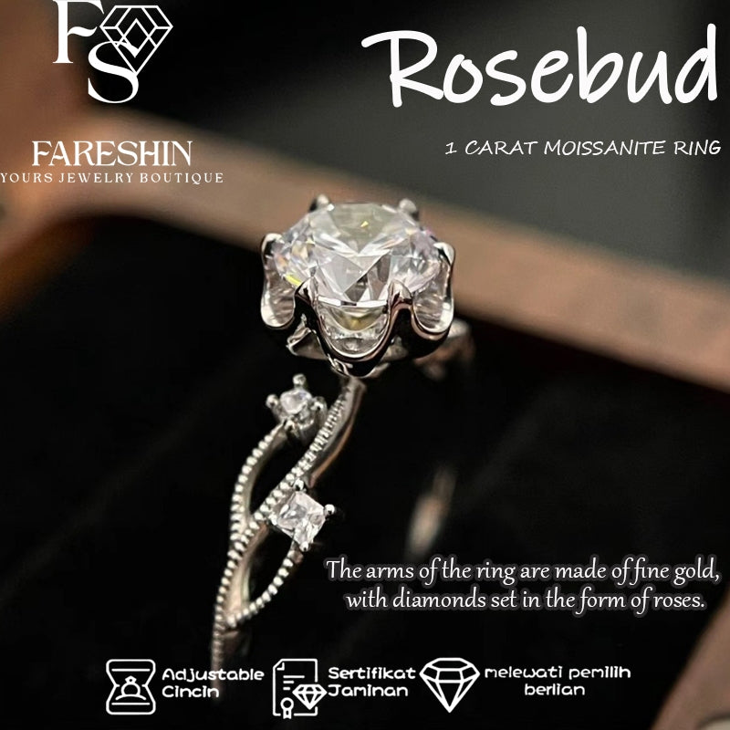 Round Cut Moissanite Classic Ring — 1.0ct, D-color, VVS1, 18K Gold Vermeil