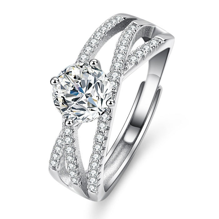 Round Cut Moissanite Classic Ring — 0.5ct, D-color, VVS1, 18K Gold Vermeil