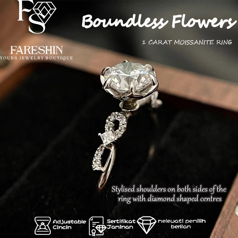 Round Cut Moissanite Classic Ring — 1.0ct, D-color, VVS1, 18K Gold Vermeil