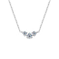 Round Cut Moissanite Classic Necklace — 0.5ct, D-color, VVS1, 925 Sterling Silver