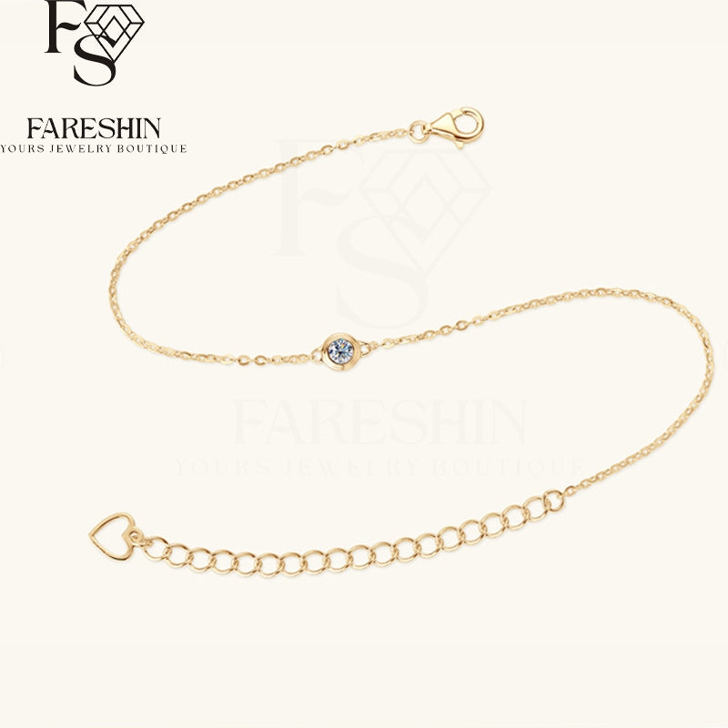 Round Cut Moissanite Classic Bracelet — 0.5ct, D-color, VVS1, 925 Sterling Silver