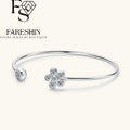 Round Cut Moissanite Classic Bracelet — 1.06ct, D-color, VVS1, 925 Sterling Silver
