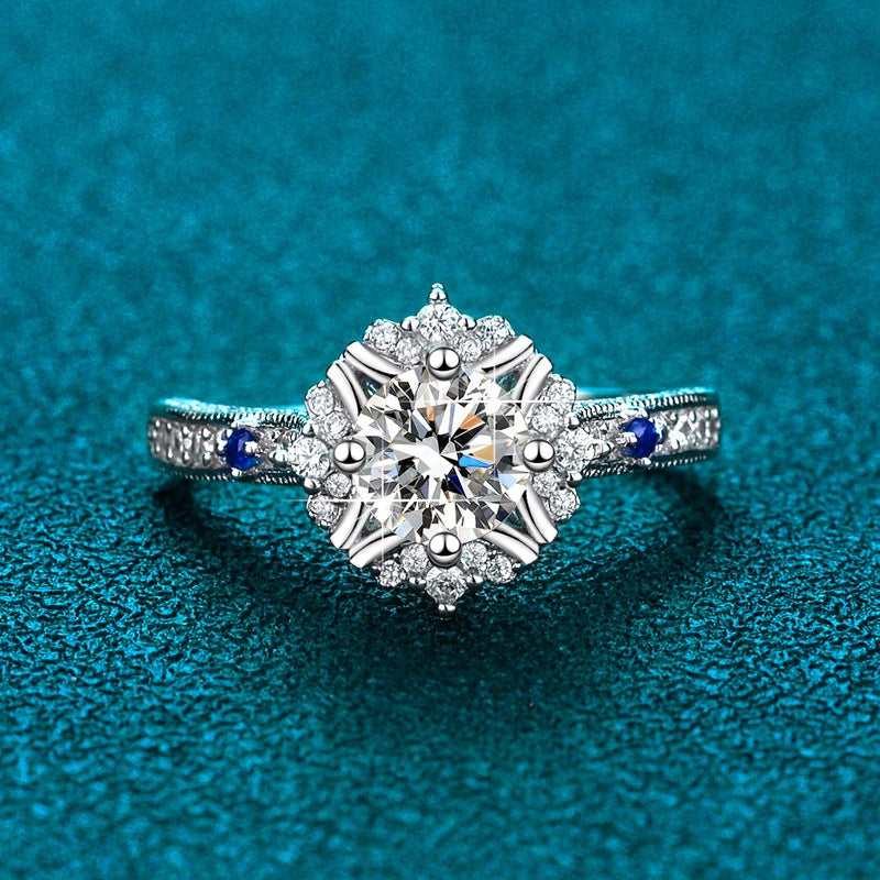Round Cut Moissanite Classic Ring — 0.5ct, D-color, VVS1, 18K Gold Vermeil